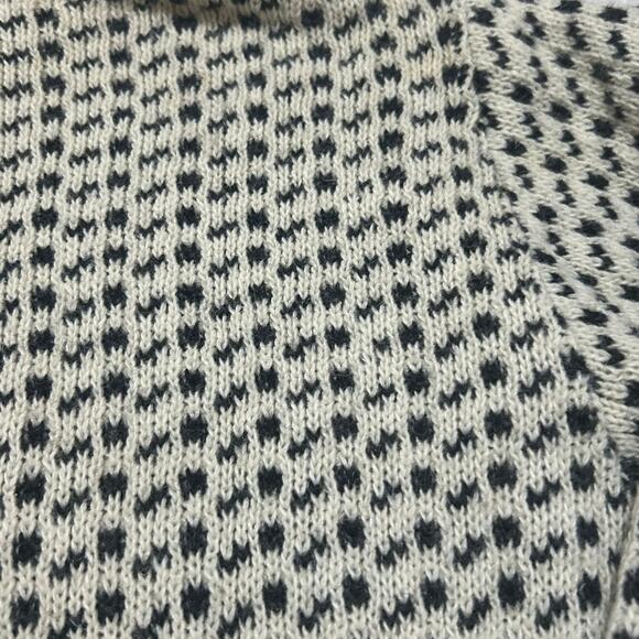 Fana Knit Norway Vintage Sweater Mens S Blue Beige Long Sleeve Chunky Warm - Picture 11 of 13